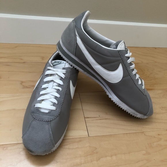 nike cortez grey suede